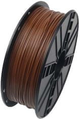 Gembird tisková struna (filament), PLA, 1,75mm, 1kg (3DP-PLA1.75-01-BR), hnedá