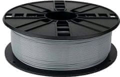 Gembird tisková struna (filament), PLA, 1,75mm, 1kg (3DP-PLA1.75-01-S), strieborná