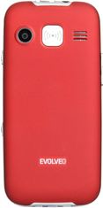 Evolveo EasyPhone XD s nabíjecím stojánkem, červená