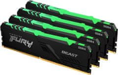 Kingston Fury Beast RGB 32GB (4x8GB) DDR4 3200 CL16