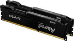 Kingston Fury Beast Black 8GB (2x4GB) DDR3 1866 CL10