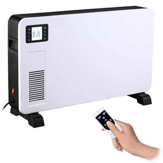 Solight teplovzdušný konvektor 2300W, LCD, ventilátor, časovač, nastaviteľný termostat, KP02
