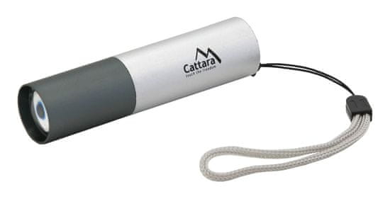 Cattara Baterka vreckový LED 120L ZOOM nabíjací SILVER