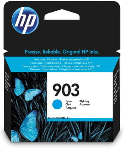 HP 903 azúrová - originálna náplň (T6L87AE)