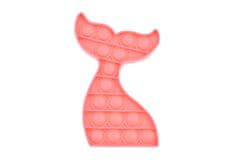 Oem Antistresová hračka Fidget Pop It, Chvost morskej panny, ružový