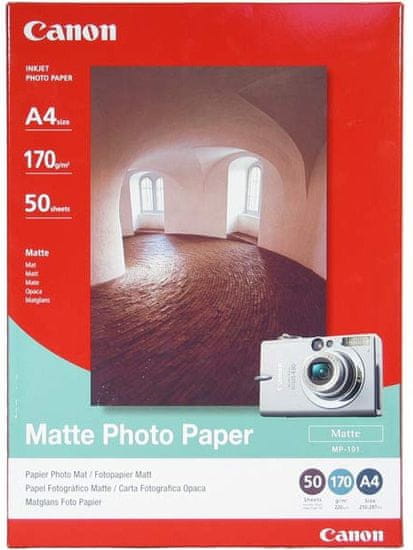 Canon Foto papier MP-101, A4, 50 ks, 170g/m2, matný (7981A005)