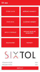 SIXTOL Autodiagnostika SC1 bluetooth, Android, (zadarmo SX OBD aplikácie)