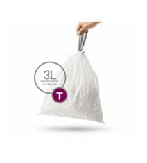 Simplehuman Vrecká do odpadkového koša 3 L, typ T, zaťahovacie, 40 ks v balení