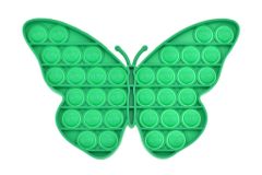 Oem Antistresová hračka Fidget Pop It, Motýľ, zelený
