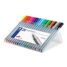 Staedtler Liner "Triplus 334 Box" sada, 20 farieb, 0,3 mm 334 SB20