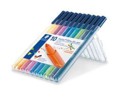 Staedtler Fixy "Triplus color 323", 10 farieb, súprava, 1 mm 323 SB10