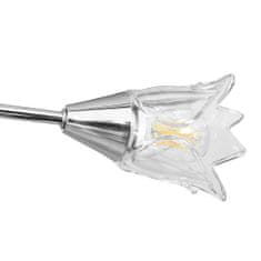 Vidaxl Stropná lampa+sklenené tienidlá na 5 žiaroviek E14, tulipán
