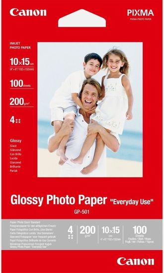 Canon Foto papier GP-501, 10x15 cm, 100 ks, 210g/m2, lesklý (0775B003)