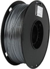 Gembird tisková struna (filament), PLA+, 1,75mm, 1kg (3DP-PLA+1.75-02-S), strieborná