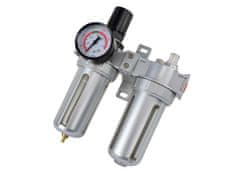 GEKO Regulátor tlaku s filtrom a manometrom a prim. oleje, max. prac. tlak 10bar