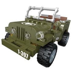 Cogo stavebnica Military WW2 Jeep Willys kompatibilná 272 dielov