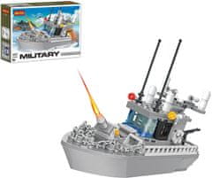 Cogo stavebnica Military Hlídkový člun kompatibilná 193 dielov
