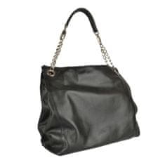 VegaLM Kožená kabelka vyrobená z jemnej prírodnej talianskej kože v čiernej farbe
