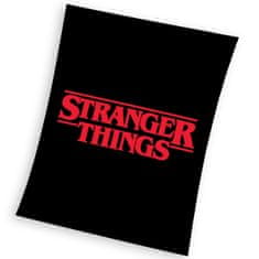 Carbotex Detská deka Stranger Things Black 150 x 200 cm