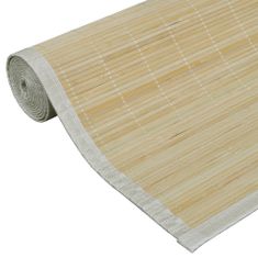 Vidaxl Obdĺžnikový bambusový koberec, prírodná farba 150 x 200 cm