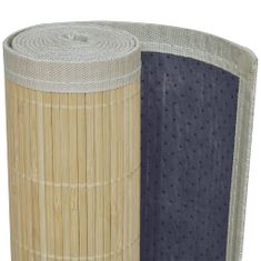 Vidaxl Obdĺžnikový bambusový koberec, prírodná farba 150 x 200 cm