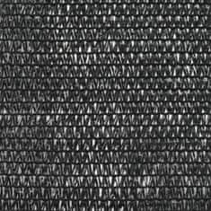 Vidaxl Zástena na tenisový kurt, HDPE 2x50 m, čierna