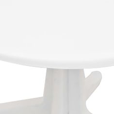 Vidaxl Záhradný stôl biely 70 cm plastový