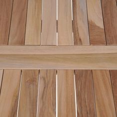 Vidaxl Skladacie bistro stolíky 2 ks masívne teakové drevo 60x60x65 cm