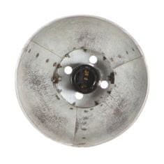 Petromila vidaXL Industriálna nástenná lampa strieborná 45x25 cm E27