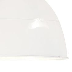 Vidaxl Industriálna vintage závesná lampa 25 W, biela 31 cm E27