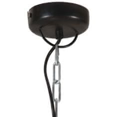 Vidaxl Industriálna závesná lampa 25 W čierna mangovník 32 cm okrúhla E27