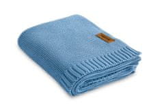Sensillo Bambusová bavlnená deka 80X100 CM Modrá