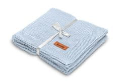 Sensillo Bavlnená deka, modrá 100 x 80