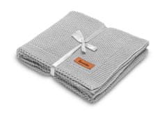 Sensillo Bavlnená deka, šedá 100 x 80