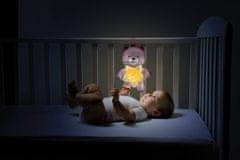 Chicco Goodnight bear svietiaci medvedík, ružový