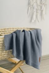 Sensillo Bambusovo-bavlnená deka 80x100 cm džínsky
