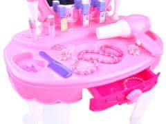 Mamido Detský kozmetický stolík s fénom ružový