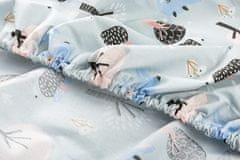 Sensillo obliečka bavlnená deluxe na detský matrac 120x60, srnka v lese - biela