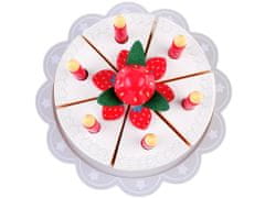 JOKOMISIADA Drevená narodeninová jahodová torta so suchým zipsom ZA3721