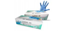 SOL LDNG 19 jednorázové rukavice nitrilové modré 100 ks M