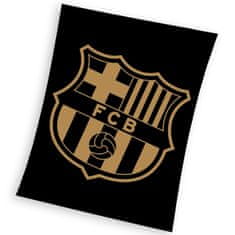 Carbotex Futbalová deka FC Barcelona Gradient Black 130 x 160 cm