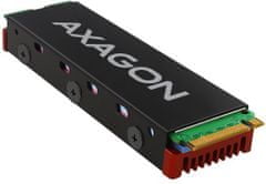 AXAGON CLR-M2, hliníkový pasívny chladič pre M.2 2280 SSD