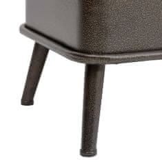 Vidaxl Úložná lavica s operadlom umelá koža 120x52x75 cm