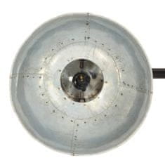 Vidaxl Industriálna závesná lampa, železo a mangový masív,striebro E27