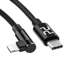 BASEUS MVP Elbow USB Type C Power Delivery / Lightning kábel PD 18W 1m červený (CATLMVP-A09)