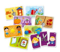 Farfarland Vzdelávacie puzzle - "Čo sa stane potom? (Triple)". Farebné puzzle pre batoľatá. Učebné hračky pre deti