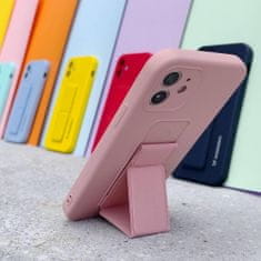 MG Kickstand silikónový kryt na iPhone 12 Pro Max, ružový