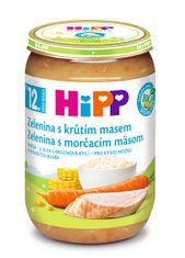 HiPP BIO Zelenina s morčacím mäsom - 6 x 220 g