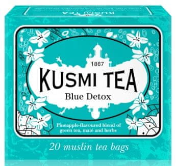Kusmi Tea Organic Blue detox 20 mušelínových sáčkov 40 g