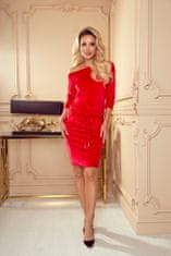 Numoco Dámske šaty 13-135 + Nadkolienky Gatta Calzino Strech, červená, XL